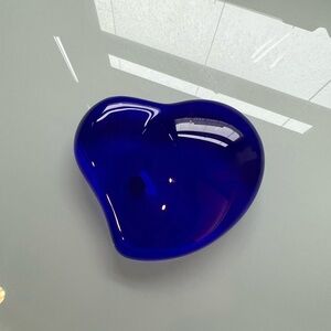 Elsa Peretti blue glass heart